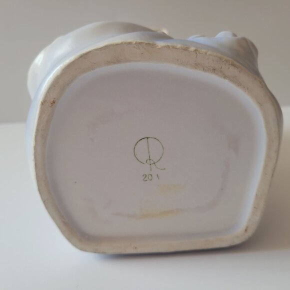 Napco Ceramic Virgin Mary Head Vase Planter 7 Inch Blue & White Religious Decor - Picture 7 of 9